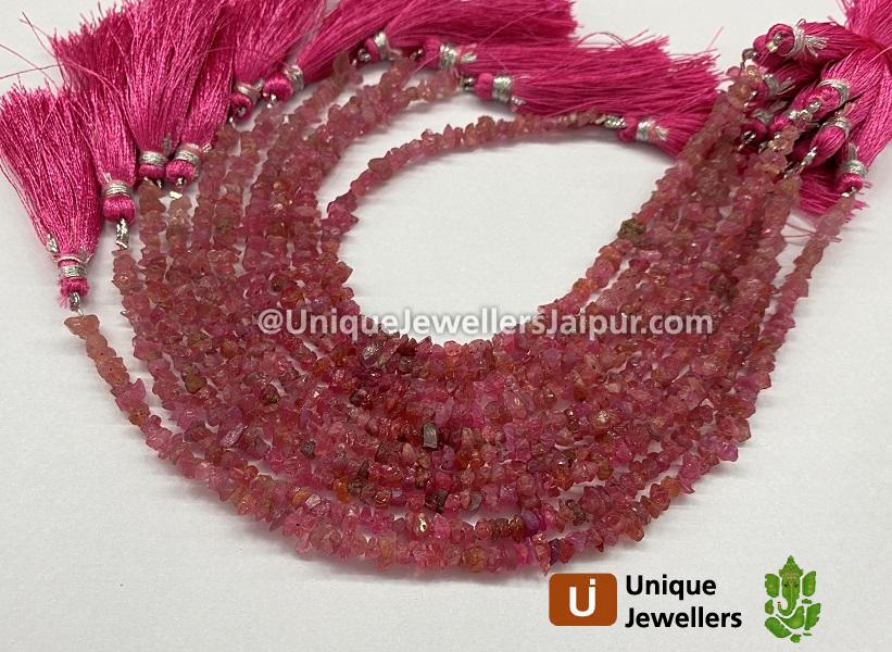 Red Spinal Chips Beads